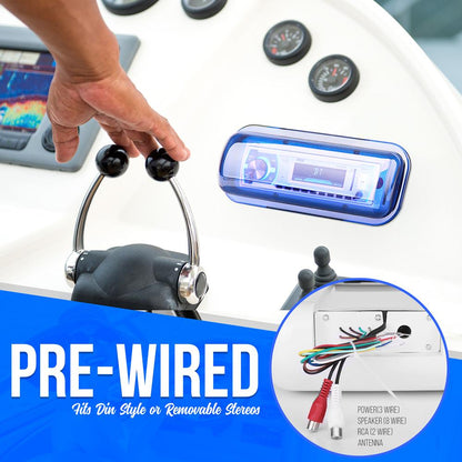Marine Stereo Radio Shield Cover Housing