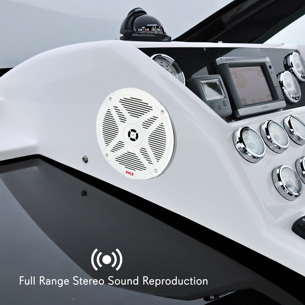 product image number 4 for Pyle 6.5’’ Water-Resistant Rated Marine Speak