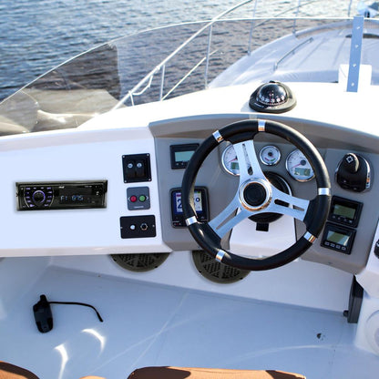 Kit stéréo marin Bluetooth, haut-parleurs étanches, appels mains libres 