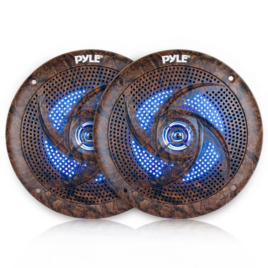 product image number 1 for Pyle 6.5 Inch Component Marine Led Speakers