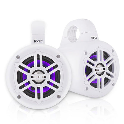 product image number 1 for Pyle 4” Waterproof Rated Led Tower Speakers