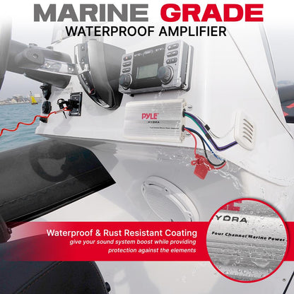 Amplificateur marin étanche à 4 canaux 