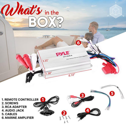 Amplificateur marin étanche à 4 canaux 