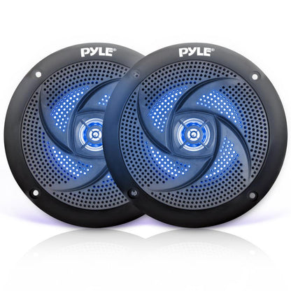 4'' Low-Profile Marine LED Speakers - PLMRS43BL