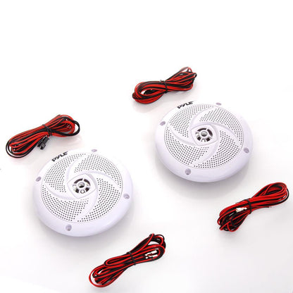 4'' Low-Profile Marine LED Speakers - PLMRS43WL