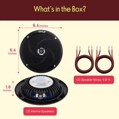 5.25'' Low-Profile Marine Grade Speakers - PLMRS5B