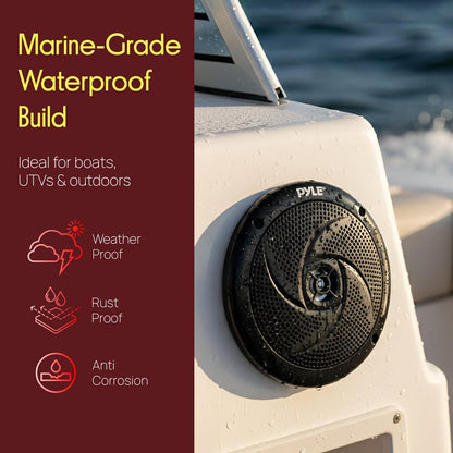 5.25'' Low-Profile Marine Grade Speakers - PLMRS5B