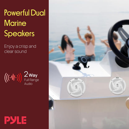 5.25'' Low-Profile Marine Grade Speakers - PLMRS5W