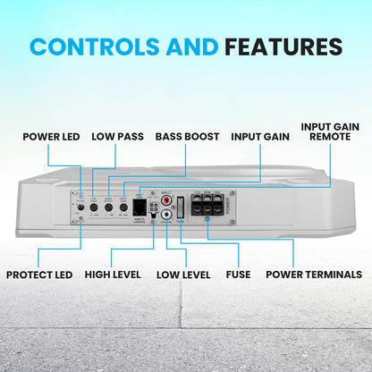 Marine Grade Slim Active Subwoofer