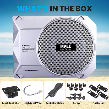 Marine Grade Slim Active Subwoofer
