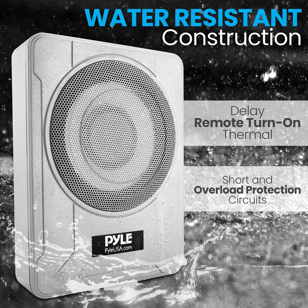 product image number 5 for Pyle Marine Grade Slim Active Subwoofer