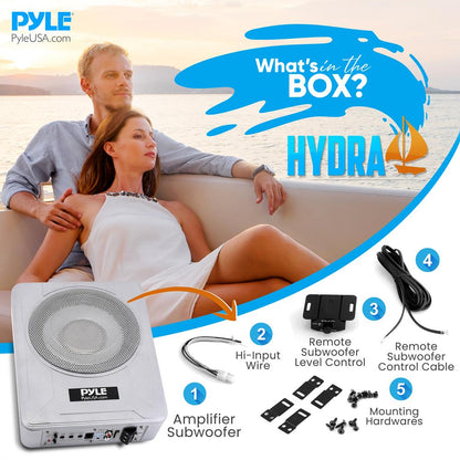 Marine Grade Slim Active Subwoofer