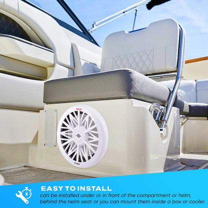 10" Marine Subwoofer 500W Waterproof Polypropylene Cone White