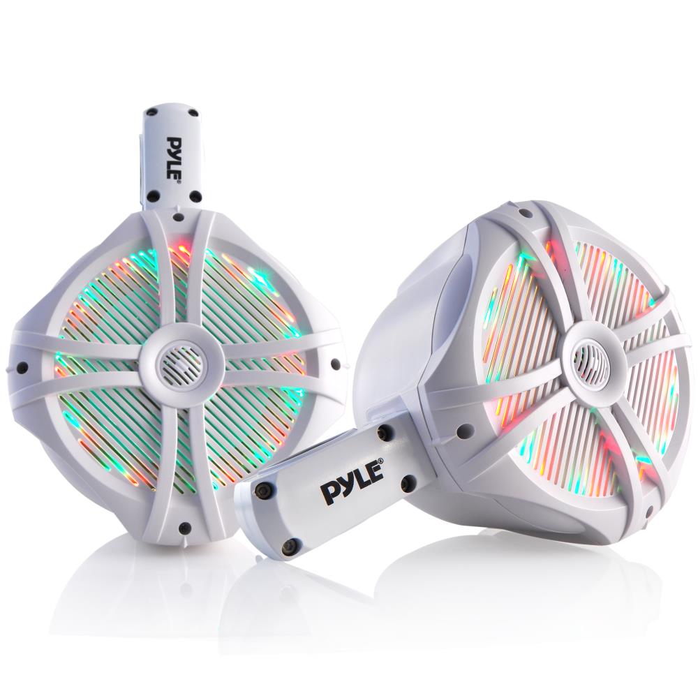 product image number 1 for Pyle Dual 6.5'' Led Marine Wakeboard Speakers