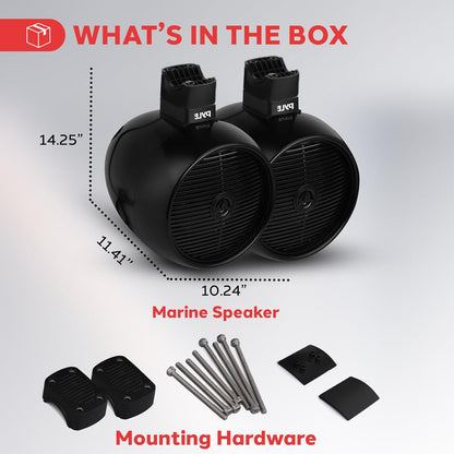 8" Marine Speaker Waterproof LED Lights ABS Construction