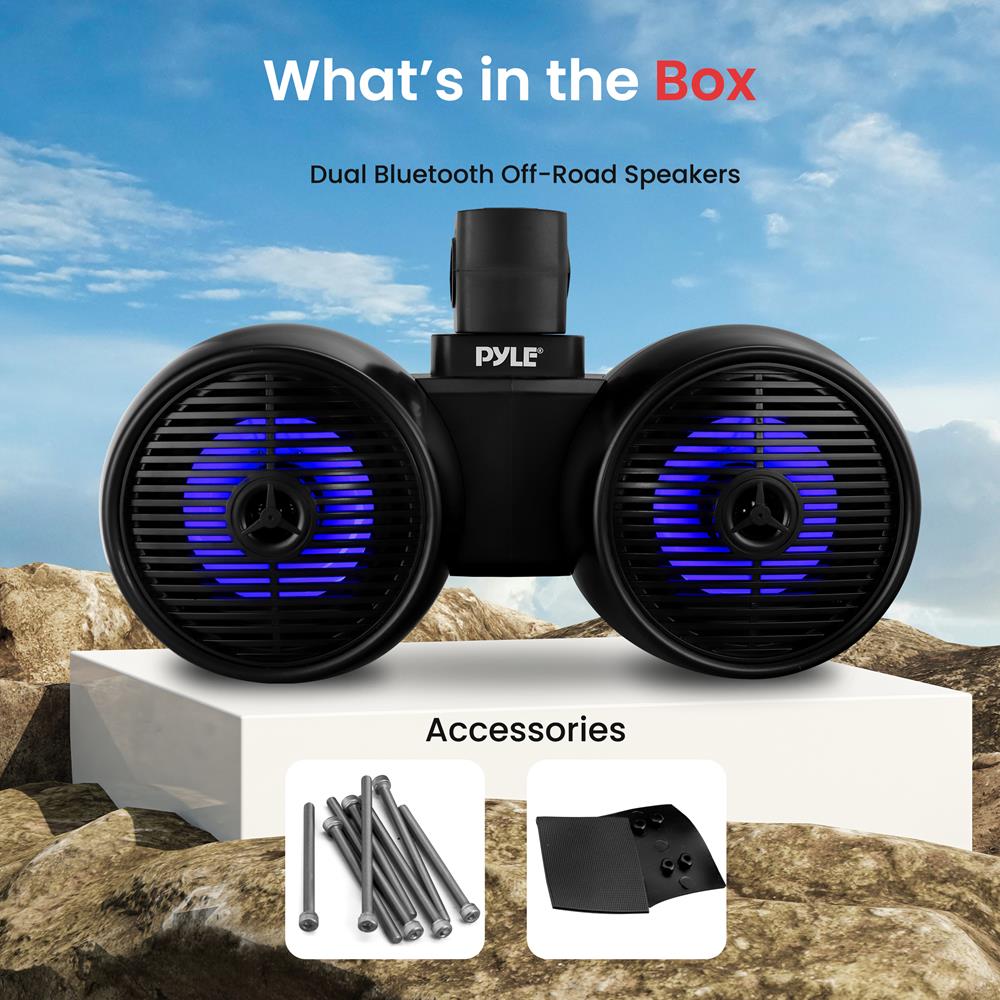 product image number 6 for Pyle Marine Wakeboard Bluetooth Speaker Syste