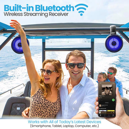 product image number 6 for Pyle Marine Wakeboard Bluetooth Speaker Syste