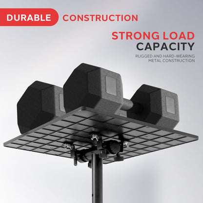 Laptop Projector Tripod Stand - Adjustable Metal, Portable, 14"x11" Tray