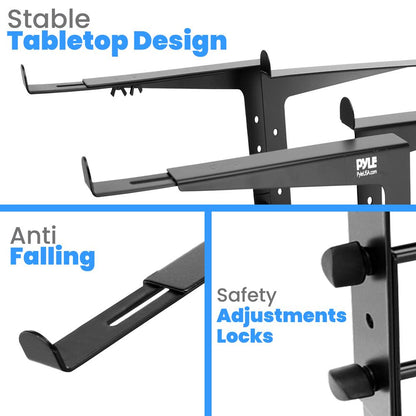 Portable Dual Laptop Stand - Ergonomic Adjustable Steel Design