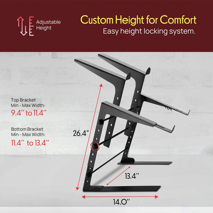 Support d'ordinateur portable pour deux appareils 