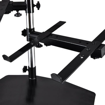 Portable Dual Laptop Stand - Ergonomic Adjustable Steel, 360¬∞ Swivel