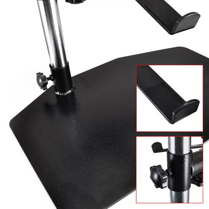 Portable Dual Laptop Stand - Ergonomic Adjustable Steel, 360¬∞ Swivel