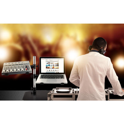 Portable Dual Laptop Stand - Ergonomic Adjustable Steel, 360¬∞ Swivel