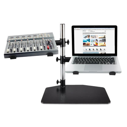 Portable Dual Laptop Stand - Ergonomic Adjustable Steel, 360¬∞ Swivel
