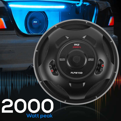 15'' Car Subwoofer DVC 4-Ohm