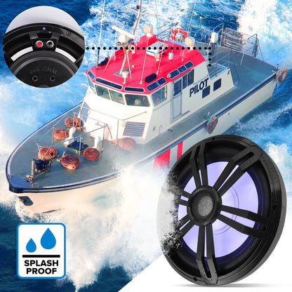 product image number 3 for Pyle 10” Slim Waterproof Subwoofer
