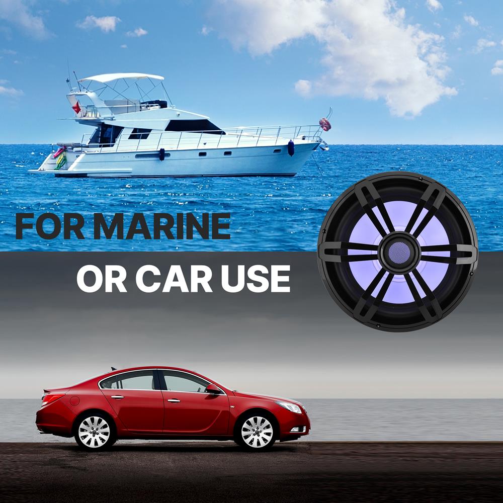 product image number 5 for Pyle 10” Slim Waterproof Subwoofer