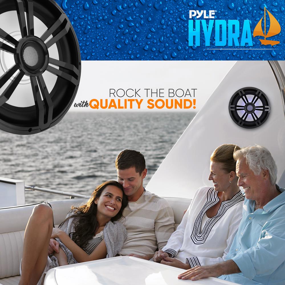 product image number 7 for Pyle 12'' Slim Waterproof Subwoofer