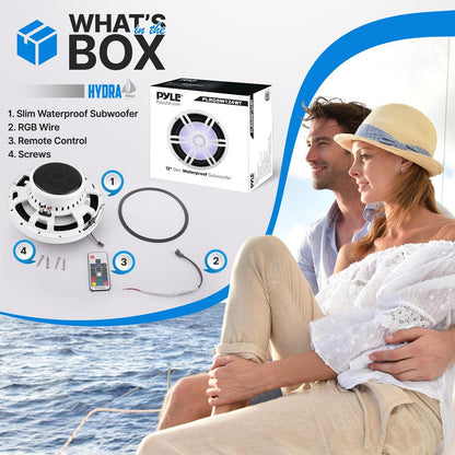 product image number 2 for Pyle 12'' Slim Waterproof Subwoofer