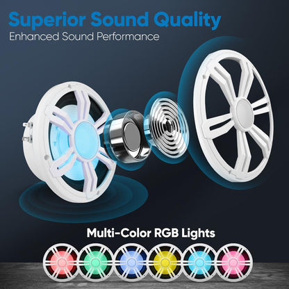 product image number 4 for Pyle 6.5” Slim Waterproof Subwoofer