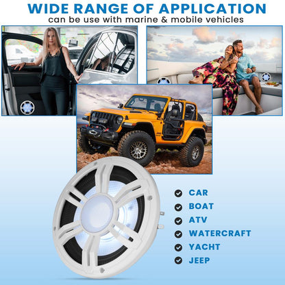 product image number 7 for Pyle 6.5” Slim Waterproof Subwoofer