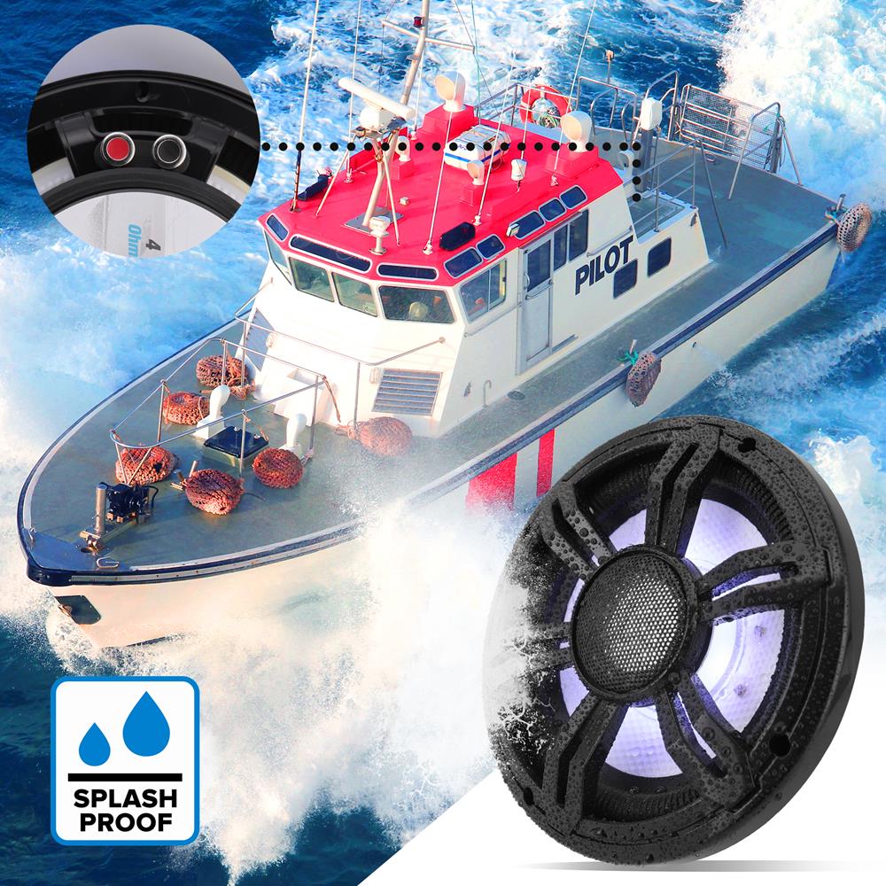 product image number 3 for Pyle 8” Slim Waterproof Subwoofer