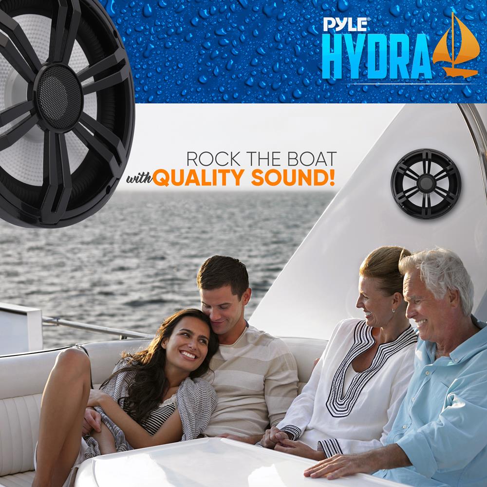product image number 7 for Pyle 8” Slim Waterproof Subwoofer