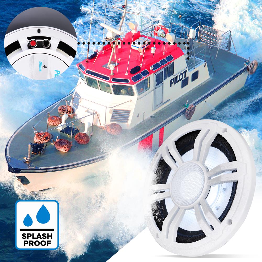 product image number 3 for Pyle 8” Slim Waterproof Subwoofer