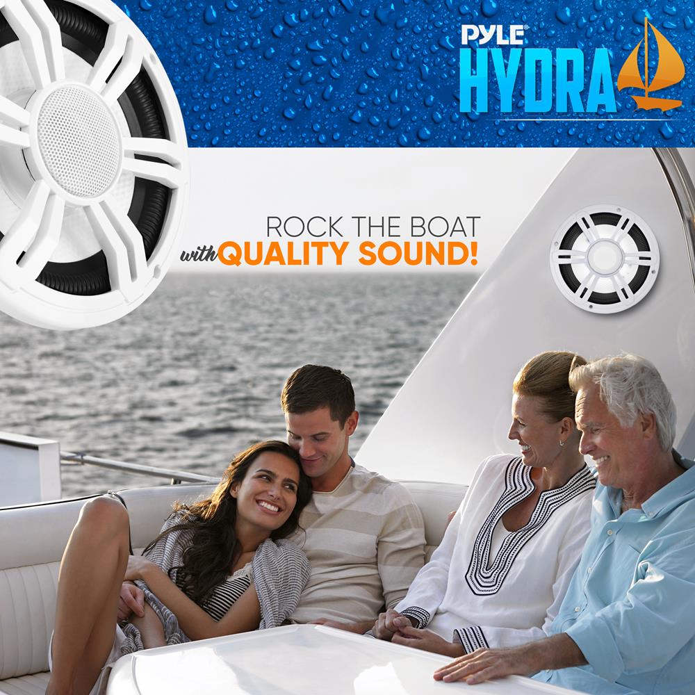product image number 7 for Pyle 8” Slim Waterproof Subwoofer
