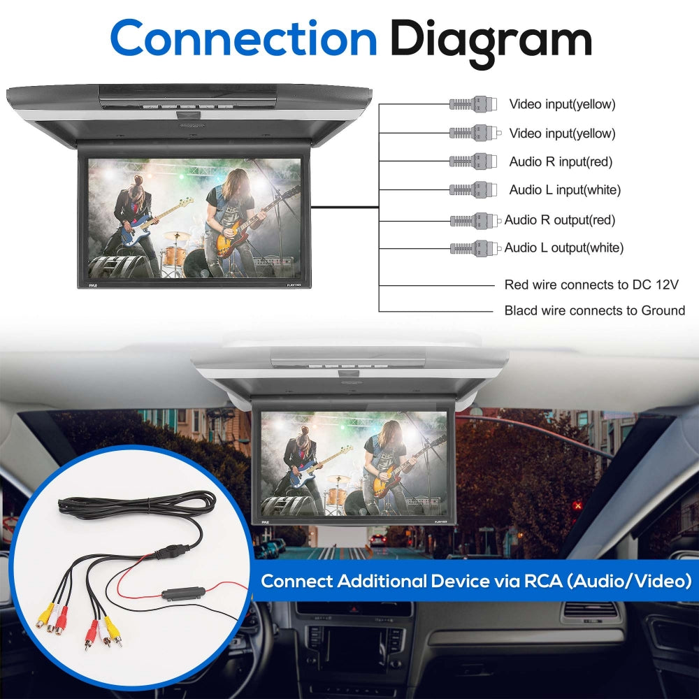 product image number 2 for Pyle Roof Mount Monitor