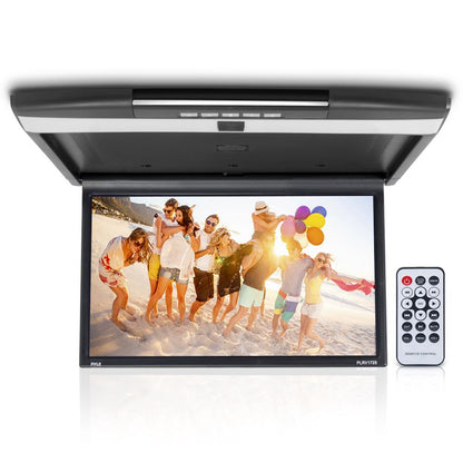 Car Overhead Monitor 1080p LCD 17.3" Flip-Down Screen HDMI/USB/SD