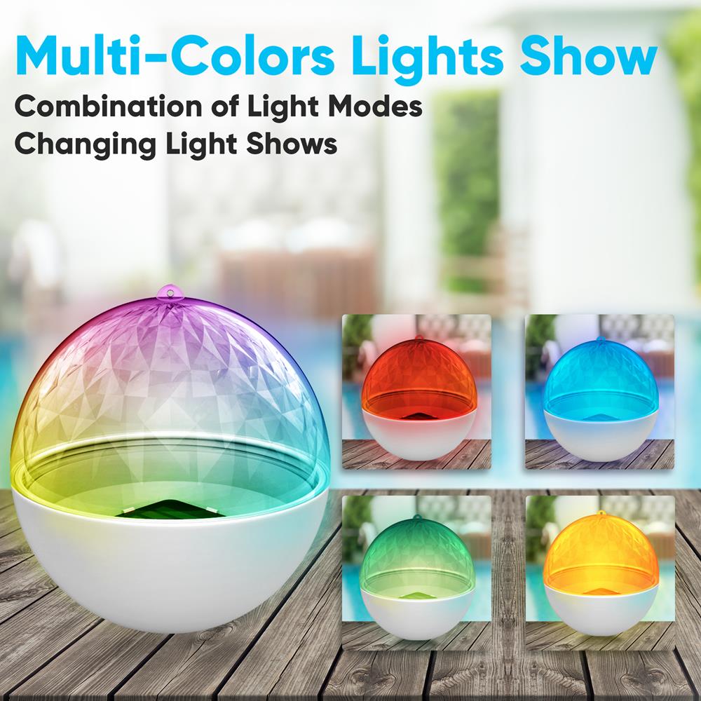 product image number 3 for Pyle Solar Pool Floats Light