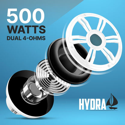 product image number 4 for Pyle 12'' Slim Waterproof Subwoofer