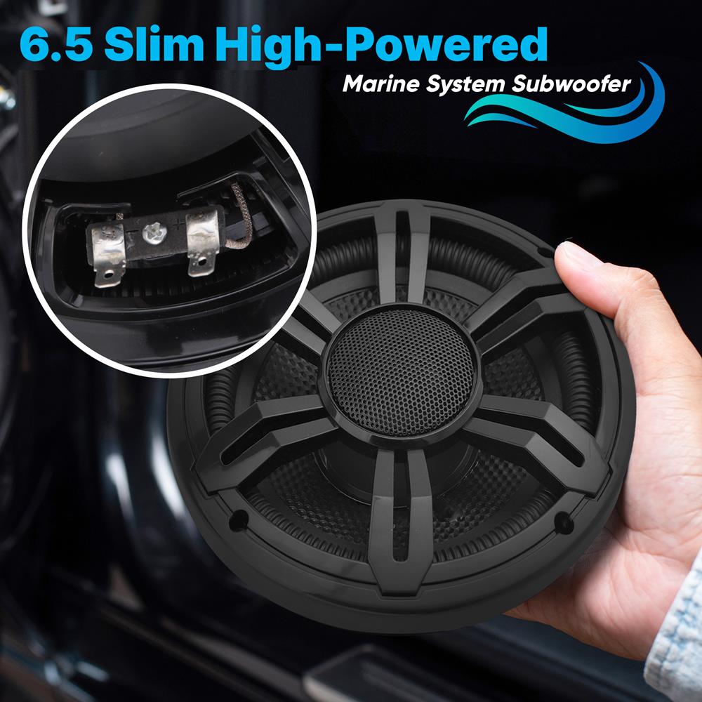 product image number 3 for Pyle 6.5'' Slim Waterproof Subwoofer