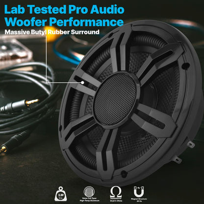 product image number 4 for Pyle 6.5'' Slim Waterproof Subwoofer