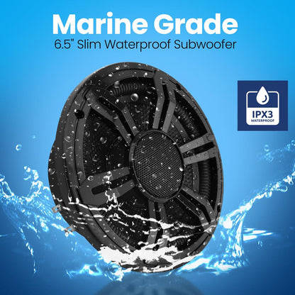 product image number 6 for Pyle 6.5'' Slim Waterproof Subwoofer