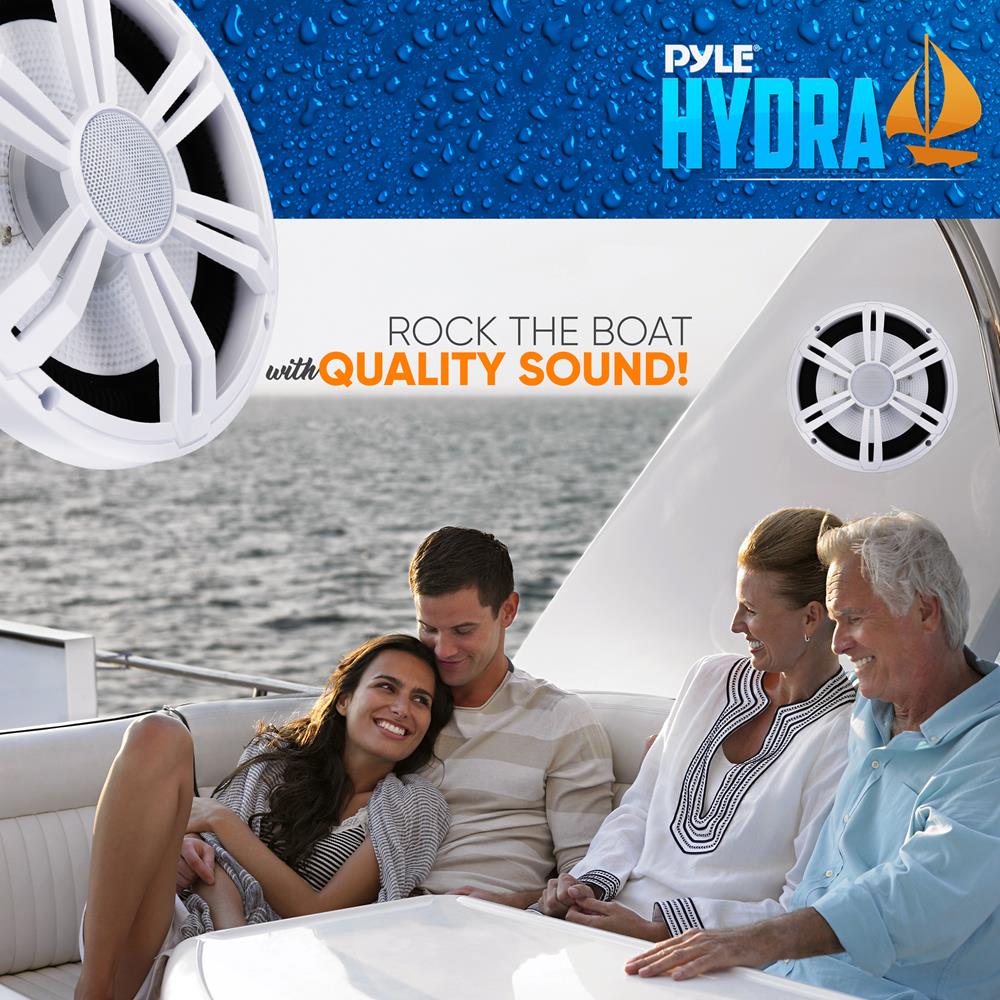 product image number 7 for Pyle 8'' Slim Waterproof Subwoofer