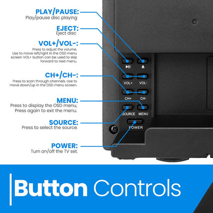 23,6‚Äô‚Äô Téléviseur numérique Eled RV - Écran plat FHD 