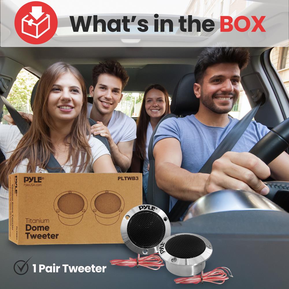 product image number 2 for Pyle Titanium Dome Tweeter