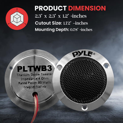product image number 3 for Pyle Titanium Dome Tweeter